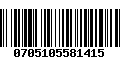 Código de Barras 0705105581415