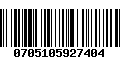 Código de Barras 0705105927404