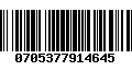 Código de Barras 0705377914645
