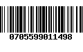 Código de Barras 0705599011498