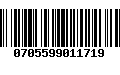 Código de Barras 0705599011719