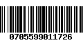 Código de Barras 0705599011726