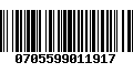 Código de Barras 0705599011917