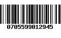 Código de Barras 0705599012945