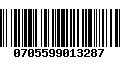 Código de Barras 0705599013287