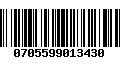 Código de Barras 0705599013430