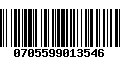 Código de Barras 0705599013546
