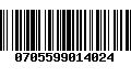 Código de Barras 0705599014024