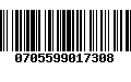 Código de Barras 0705599017308