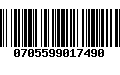 Código de Barras 0705599017490