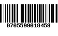 Código de Barras 0705599018459