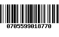 Código de Barras 0705599018770