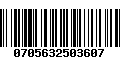 Código de Barras 0705632503607
