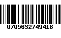 Código de Barras 0705632749418