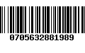 Código de Barras 0705632881989