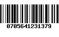 Código de Barras 0705641231379
