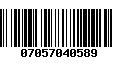 Código de Barras 07057040589