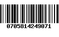 Código de Barras 0705814249071