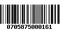 Código de Barras 0705875000161