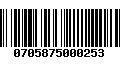 Código de Barras 0705875000253