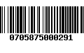 Código de Barras 0705875000291