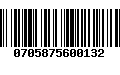 Código de Barras 0705875600132