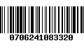 Código de Barras 0706241083320