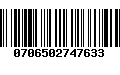 Código de Barras 0706502747633