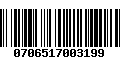 Código de Barras 0706517003199