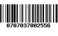 Código de Barras 0707037002556