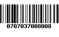 Código de Barras 0707037008008