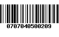 Código de Barras 0707040500209