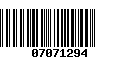 Código de Barras 07071294