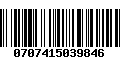 Código de Barras 0707415039846