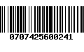 Código de Barras 0707425600241