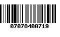 Código de Barras 07078400719