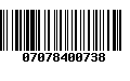 Código de Barras 07078400738