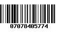Código de Barras 07078405774