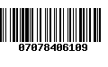 Código de Barras 07078406109