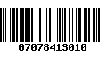 Código de Barras 07078413010