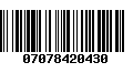 Código de Barras 07078420430