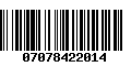 Código de Barras 07078422014