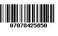 Código de Barras 07078425850