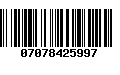 Código de Barras 07078425997