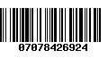 Código de Barras 07078426924