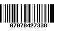 Código de Barras 07078427338