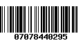 Código de Barras 07078440295
