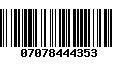 Código de Barras 07078444353
