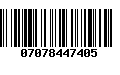 Código de Barras 07078447405