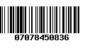 Código de Barras 07078450836